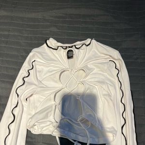 Forever 21 crop top long sleeve